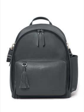 Skip Hop Diaper: Greenwich diaper Bag with Stroller Straps Vegan Leather